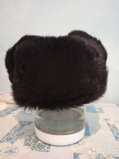 Мужская шапка кроличья с ушами