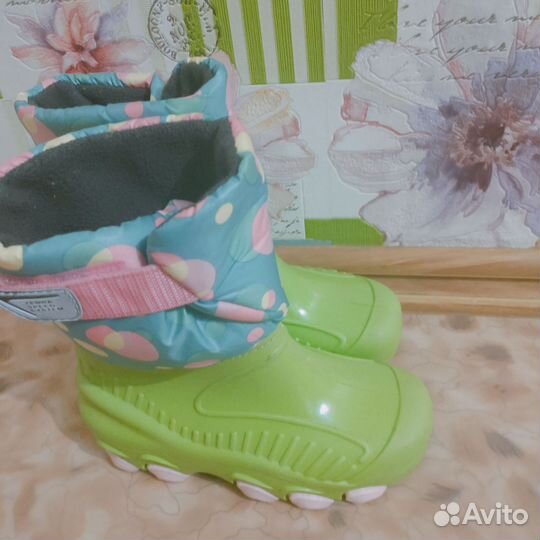 Резиновые сапоги утеплённые