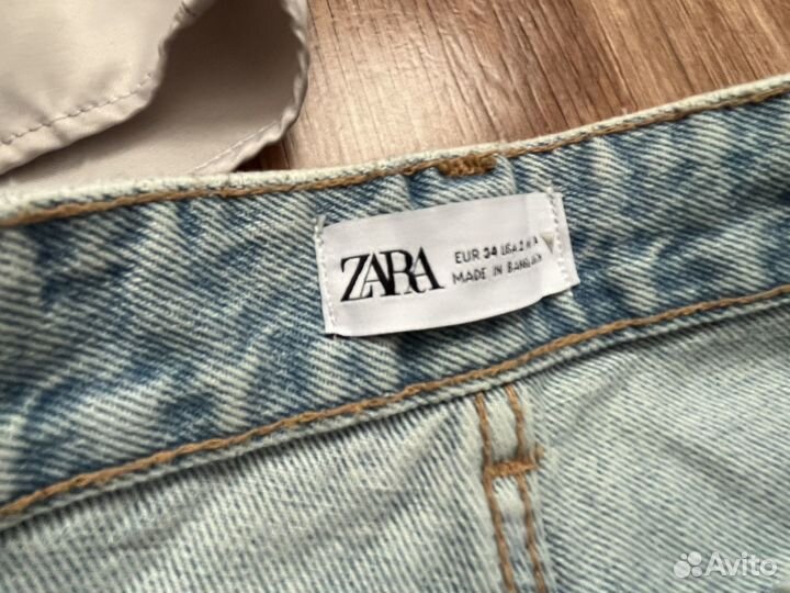 Рубашка джинсы zara