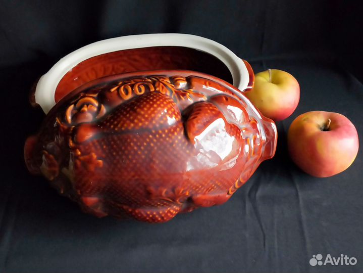 Форма для запекания керамическая утятница СССР 2 л