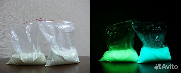Люминофор (зелёное и голубое свечение)
