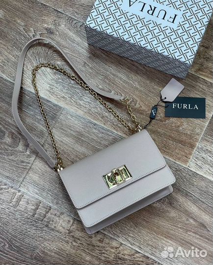 Сумка furla натуральная кожа