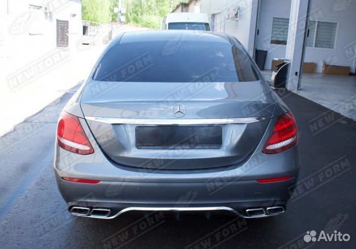 Диффузор с насадками 63 AMG Mercedes E class 213