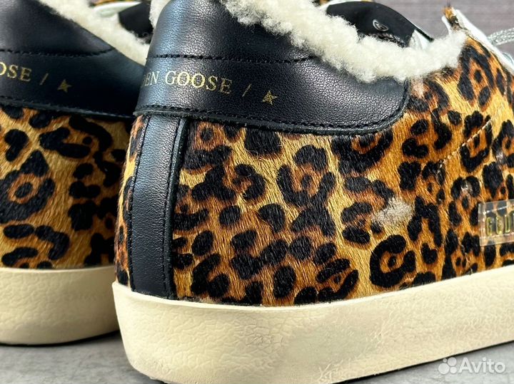 Леопардовые Golden Goose с мехом