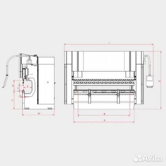 Листогибочный пресс AD-R 30135