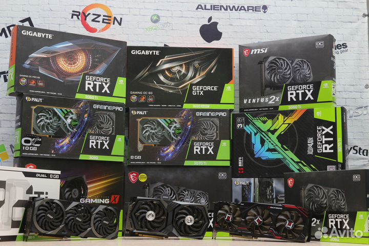 Игровые видеокарты RTX и GTX в Ассортименте