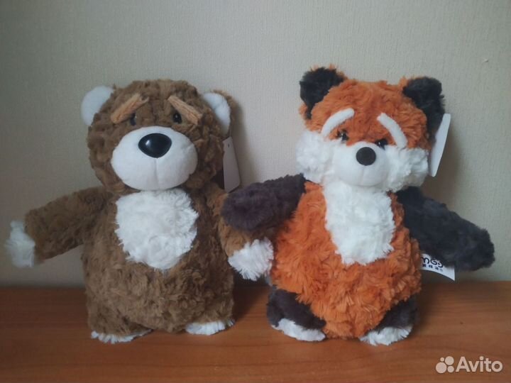 Мягкие игрушки новые мишка и красная панда