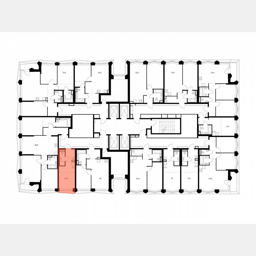 Квартира-студия, 20,5 м², 9/31 эт.