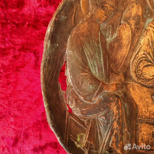 Старинная икона Троица