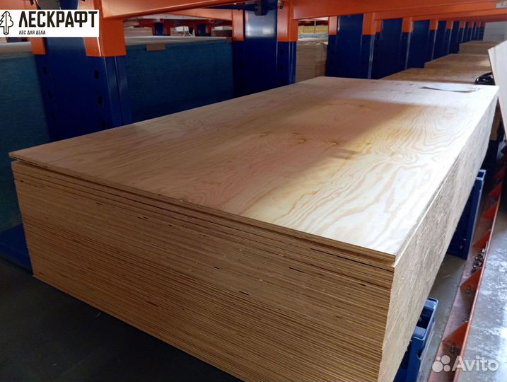 Фанера фсф 18*1220*2440 мм сорт 3/3 хвойная