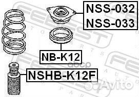 Опора амортизатора nissan micra/march/note/tiid