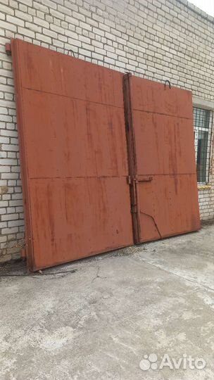 Ворота гаражные металлические бу