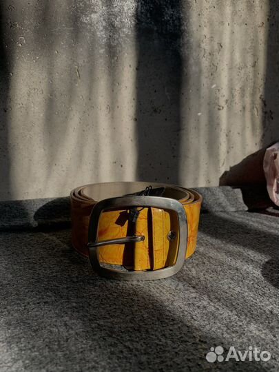 Дизайнерский кожаный ремень Adriano Ferraro Italy