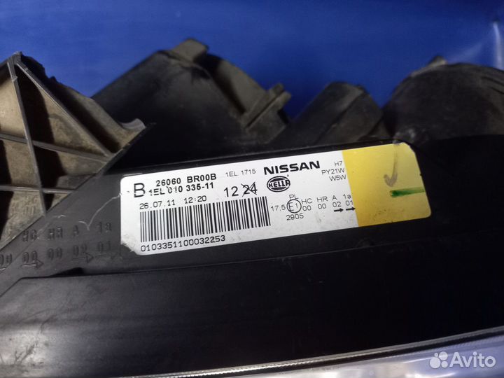 Фара левая Nissan Qashqai I рестайлинг (2010—2013)