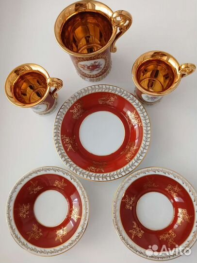 Кофейная пара ГДР фарфор