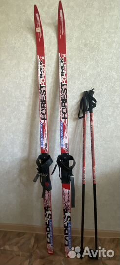 Лыжи детские 160см с палками