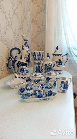 Посуда гжель