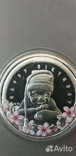 100 денаров 2019 г. Македония.Серебро