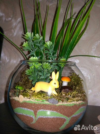 Цветочные композиции, флорариумы, подарки, сувенир