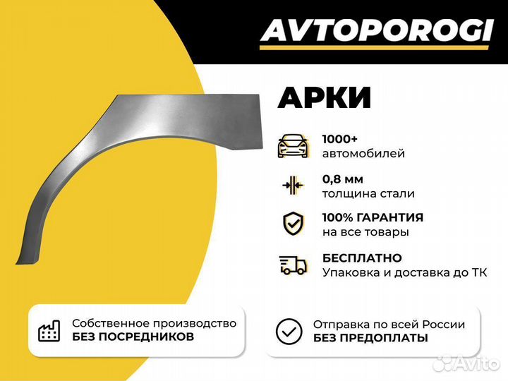 Ремонтная арка Hyundai Accent тагаз 2 Седан