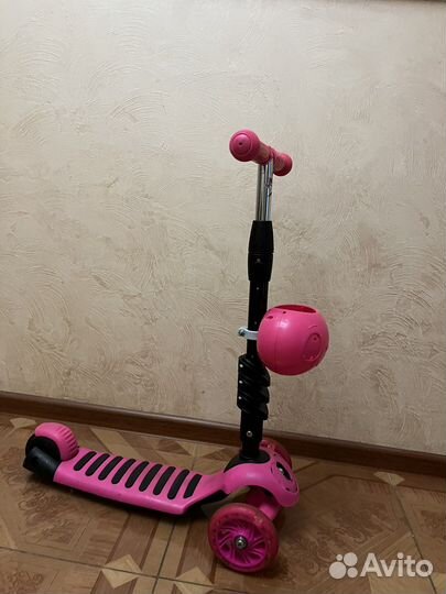Самокат детский трехколесный бу