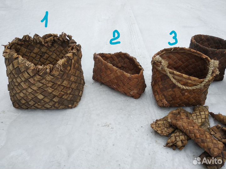 Берестяные лукошки