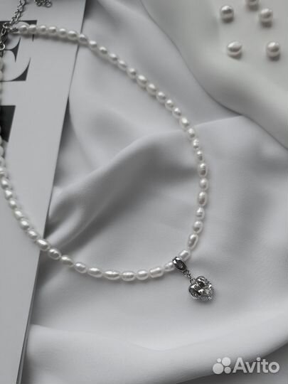 Колье чокер из жемчуга