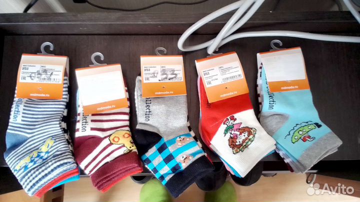 Носки для мальчиков и девочек, 3шт. в упаковке