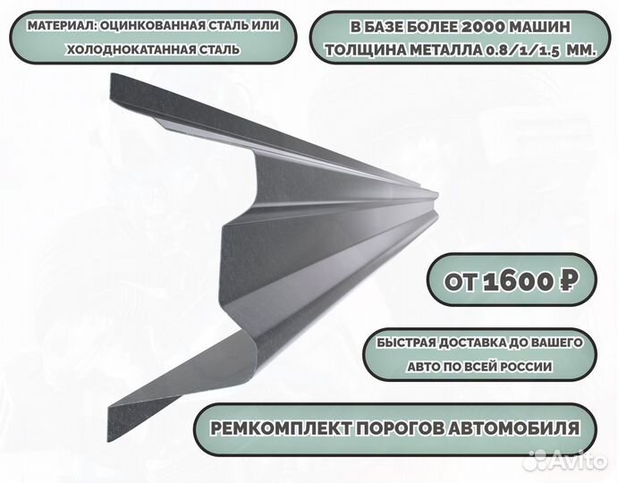 Пороги ремонтные на авто (ремкомплект)