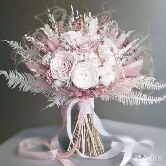 Букет невесты из сухоцветов