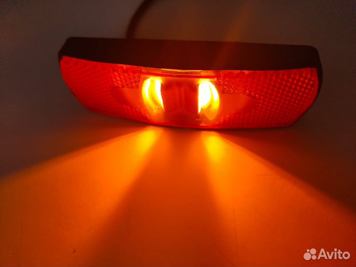 Фонари габаритные 24в желтые с рамкой