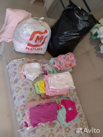 Детские вещи пакетом на девочку 56-74