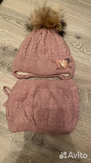 Комплект шапка, шарф-снуд