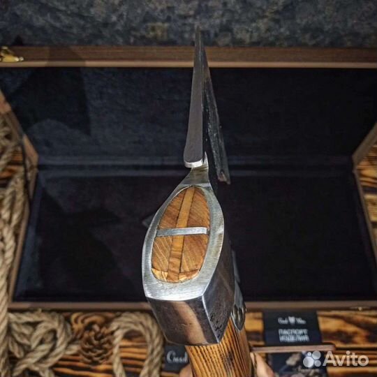 Топор ручной работы. Сталь У8а, 38 см. Доставка