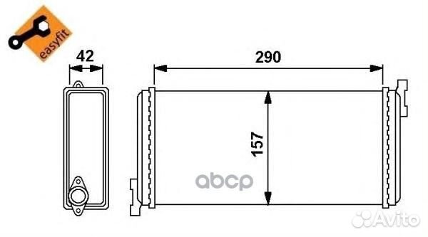 Радиатор отопителя mercedes 190 W201 1.8-2.6/D/TD