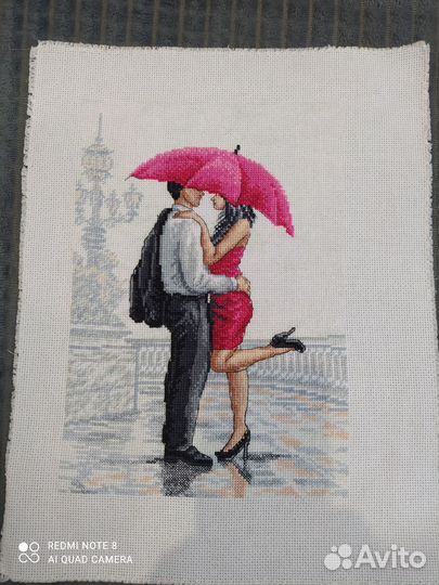 Картина вышитая крестом ручная работа