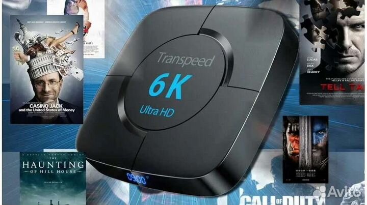 Смарт тв приставка Transpeed 6k 4/32gb
