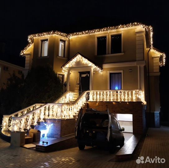 Декоративная подсветка дома