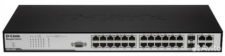 Управляемый коммутатор D-link DES-3028 ver. A2