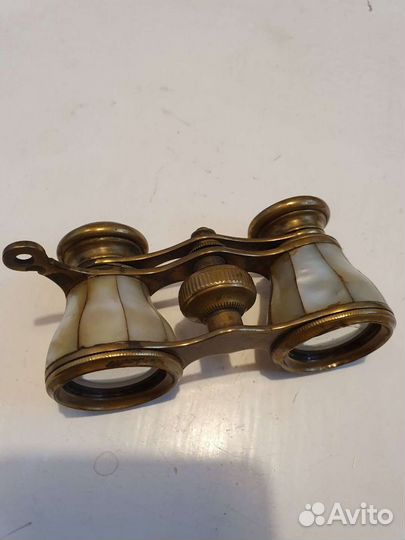 Театральный бинокль 19век перламутр,латунь рабочий