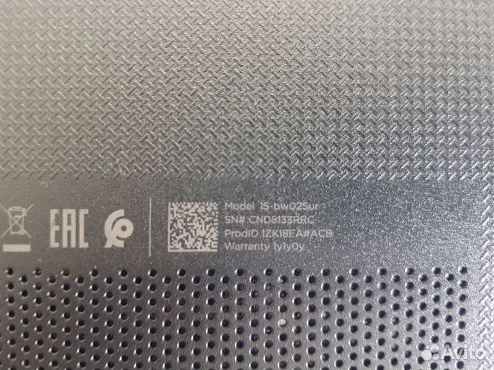 Ноутбук HP 15-bw025ur