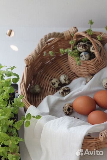 Плетеный поднос для пасхи на кухню