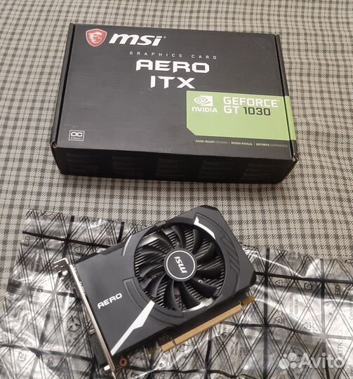 Видеокарта MSI GT 1030 Aero 2gb