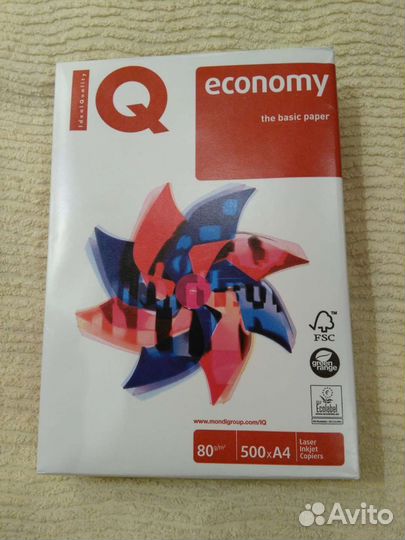 Белая бумага А4 для принтера 80г/м² 500 листов