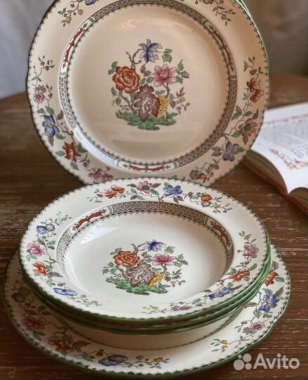 Винтажные суповые тарелки в ассортименте