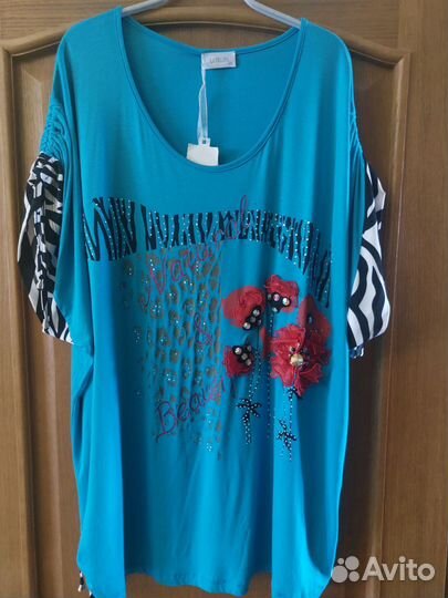 Новая футболка/туника Турция 58-60 р