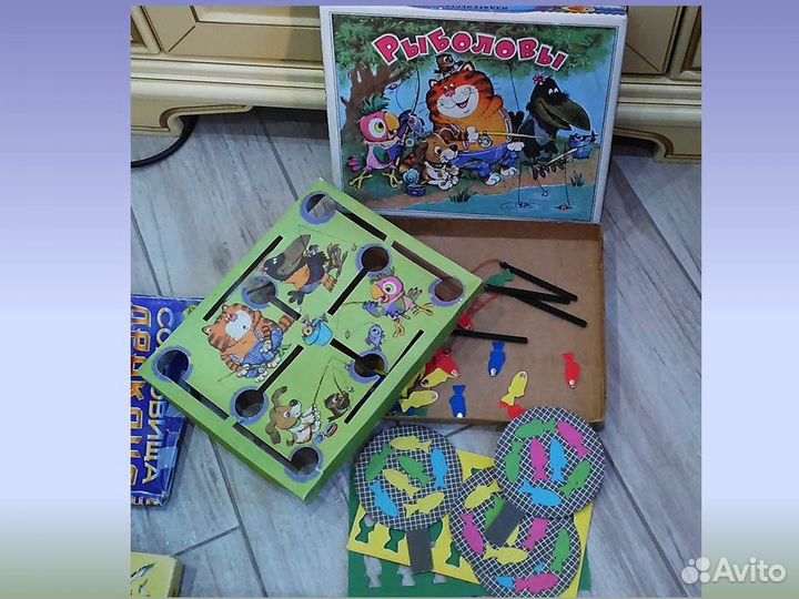 Детские развивающие настольные игры СССР винтаж