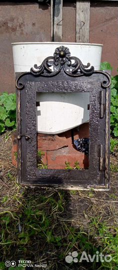Кованная дверца для печки, камина