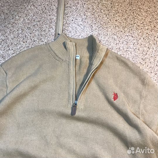 Кофта 1/4 zip Us Polo Assn old money Оригинал