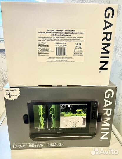 Garmin Echomap UHD2 93SV +Panoptix Livescope LVS34